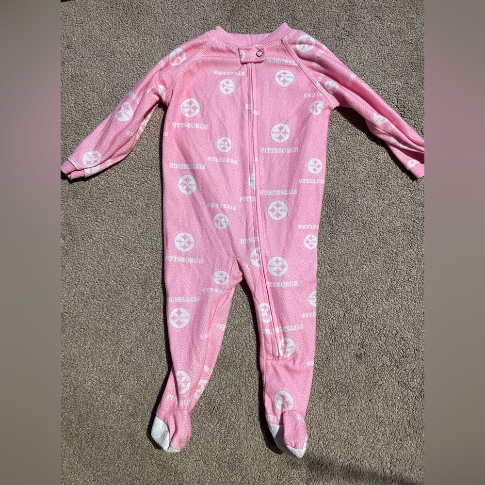 NFL Steelers Pajamas fleece 6-9 months